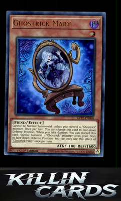 1st Edition Ghostrick Mary GFP2-EN068 YuGiOh Ultra Rare Ghosts From the Past: Th