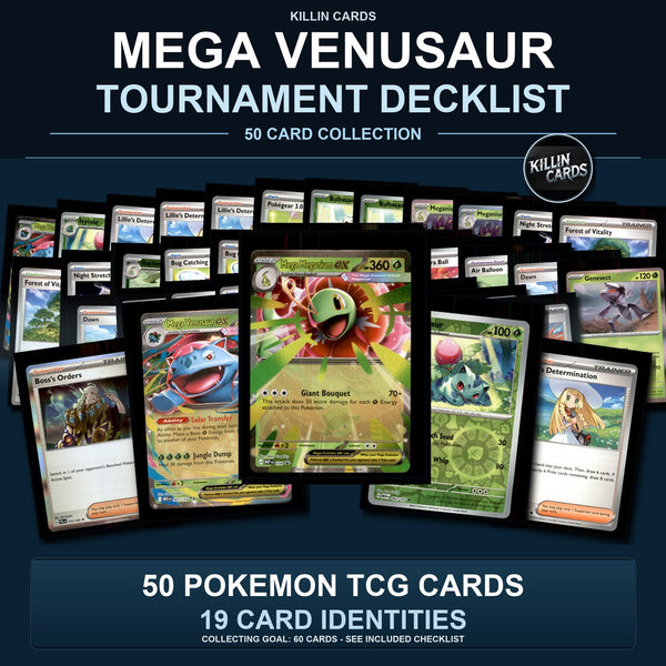 Partial Pokemon TCG World Championships 2026 Mega Venusaur Decklist 50 Cards Deck