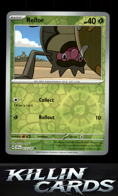 Rellor 013/191 Pokemon Common SV08: Surging Sparks Card NM