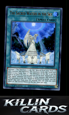 1st Edition The Sacred Waters in the Sky GFP2-EN013 YuGiOh Ultra Rare Ghosts Fro