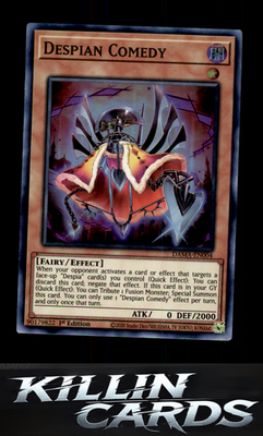 Despian Comedy DAMA-EN004 YuGiOh Super Rare Dawn of Majesty Card NM