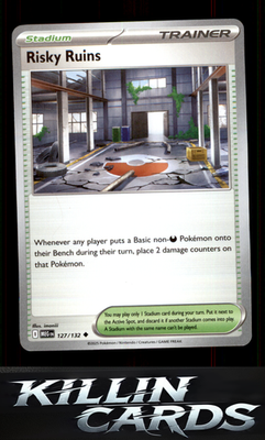 Risky Ruins 127/132 Pokemon Uncommon ME01: Mega Evolution Card NM