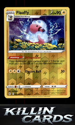 Reverse Holofoil Flaaffy 055/203 Pokemon Uncommon SWSH07: Evolving Skies Card NM