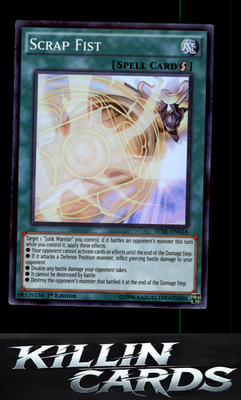 1st Edition Scrap Fist SDSE-EN024 YuGiOh Super Rare Structure Deck: Synchron Ext