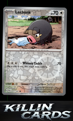 Reverse Holofoil Lechonk - 071/091 071/091 Pokemon Common SV: Paldean Fates Card