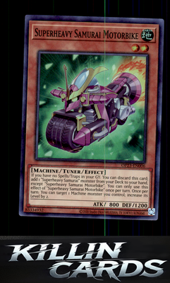 Superheavy Samurai Motorbike OP23-EN006 YuGiOh Super Rare OTS Tournament Pack 23