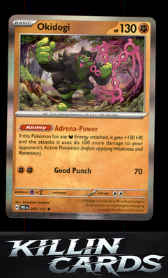 Okidogi 057/131 Pokemon Rare SV: Prismatic Evolutions Card NM