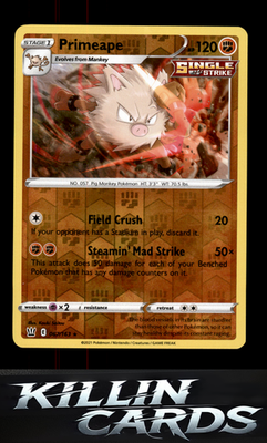 Reverse Holofoil Primeape 067/163 Pokemon Rare SWSH05: Battle Styles Card NM