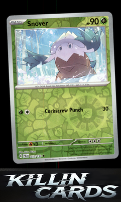 Reverse Holofoil Snover 010/193 Pokemon Common SV02: Paldea Evolved Card NM
