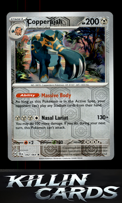 Reverse Holofoil Copperajah 042/064 Pokemon Rare SV: Shrouded Fable Card NM