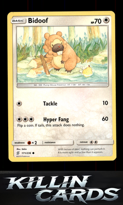 Bidoof 171/236 Pokemon Common SM - Unified Minds Card NM