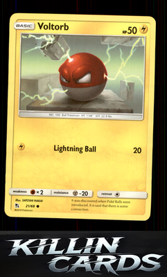 Voltorb 21/68 Pokemon Common Hidden Fates Card NM