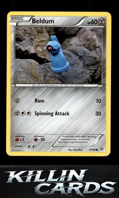 Beldum 47/98 Pokemon Common XY - Ancient Origins Card LP