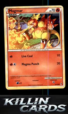 Magmar 62/95 Pokemon Common Call of Legends Card LP