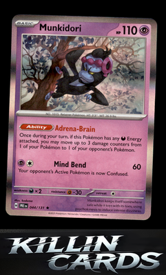 Munkidori 044/131 Pokemon Rare SV: Prismatic Evolutions Card NM