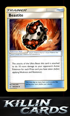 Beastite 185/236 Pokemon Uncommon SM - Cosmic Eclipse Card LP