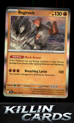 Regirock 082/159 Pokemon Rare SV09: Journey Together Card NM