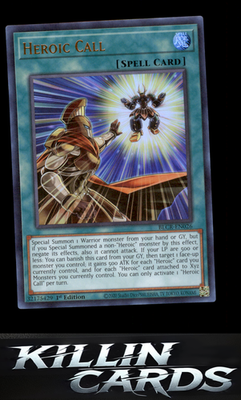 1st Edition Heroic Call BLCR-EN026 YuGiOh Ultra Rare Battles of Legend: Crystal