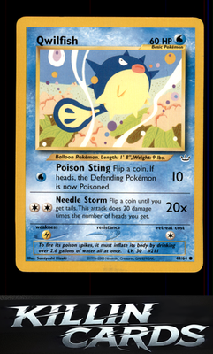 Qwilfish 49/64 Pokemon Common Neo Revelation Card LP