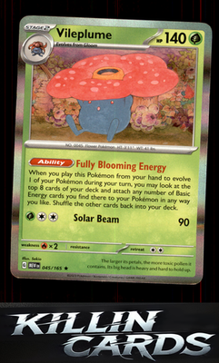 Vileplume 045/165 Pokemon Rare SV: Scarlet & Violet 151 Card NM