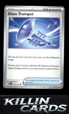 Glass Trumpet - 189/217 189/217 Pokemon Common ME: Ascended Heroes Card NM