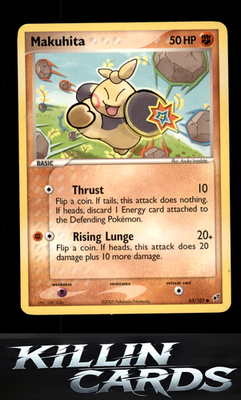 Makuhita 65/107 Pokemon Common Deoxys Card LP