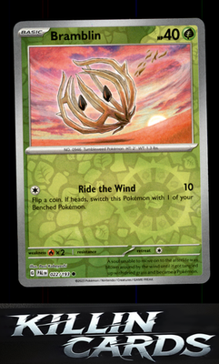 Reverse Holofoil Bramblin - 022/193 022/193 Pokemon Common SV02: Paldea Evolved