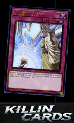 1st Edition Solemn Strike DUDE-EN055 YuGiOh Ultra Rare Duel Devastator Card NM