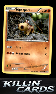 Hippopotas 87/160 Pokemon Common XY - Primal Clash Card LP