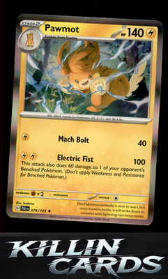 Pawmot 076/193 Pokemon Rare SV02: Paldea Evolved Card NM