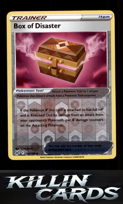 Reverse Holofoil Box of Disaster 154/196 Pokemon Uncommon SWSH11: Lost Origin Ca