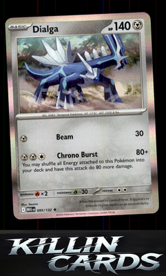 Dialga 095/132 Pokemon Rare ME01: Mega Evolution Card NM