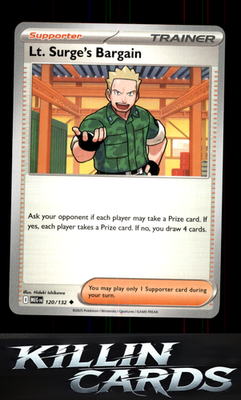 Lt. Surge's Bargain - 120/132 120/132 Pokemon Uncommon ME01: Mega Evolution Card