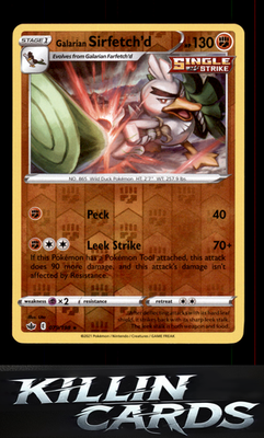 Reverse Holofoil Galarian Sirfetch'd 079/198 Pokemon Rare SWSH06: Chilling Reign