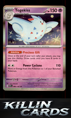 Togekiss 085/197 Pokemon Rare SV03: Obsidian Flames Card NM