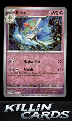 Reverse Holofoil Kirlia - 085/198 085/198 Pokemon Common SV01: Scarlet & Violet
