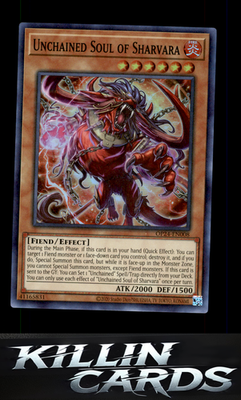 Unchained Soul of Sharvara OP24-EN008 YuGiOh Super Rare OTS Tournament Pack 24 C