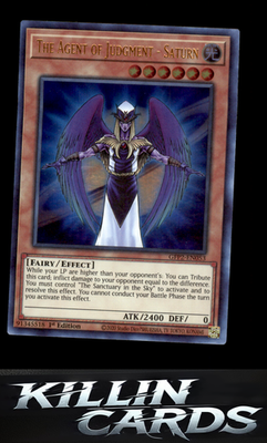 1st Edition The Agent of Judgment - Saturn GFP2-EN053 YuGiOh Ultra Rare Ghosts F