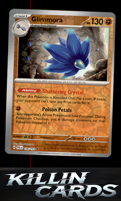 Reverse Holofoil Glimmora 126/193 Pokemon Rare SV02: Paldea Evolved Card NM