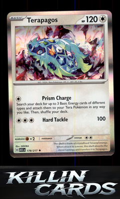 Terapagos 178/217 Pokemon Rare ME: Ascended Heroes Card NM