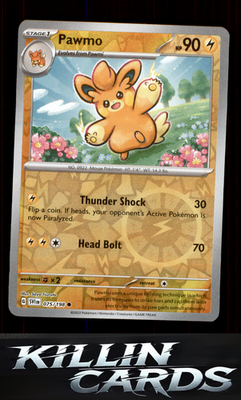Reverse Holofoil Pawmo 075/198 Pokemon Common SV01: Scarlet & Violet Base Set Ca