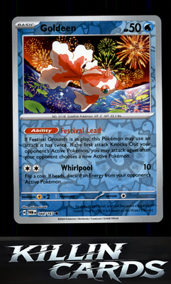 Reverse Holofoil Goldeen 044/167 Pokemon Common SV06: Twilight Masquerade Card N