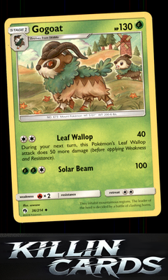 Gogoat 36/214 Pokemon Uncommon SM - Lost Thunder Card NM