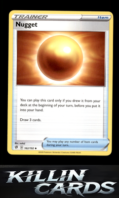 Nugget 162/192 Pokemon Uncommon SWSH02: Rebel Clash Card LP