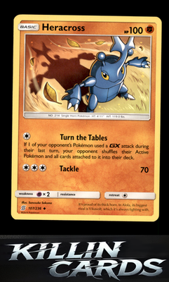 Heracross 107/236 Pokemon Uncommon SM - Unified Minds Card LP