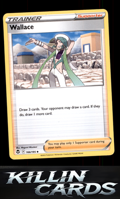 Wallace 166/195 Pokemon Uncommon SWSH12: Silver Tempest Card NM