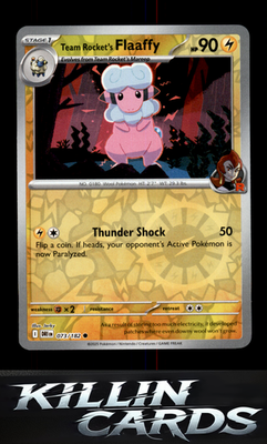 Reverse Holofoil Team Rocket's Flaaffy 073/182 Pokemon Common SV10: Destined Riv