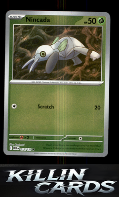 Reverse Holofoil Nincada 016/132 Pokemon Common ME01: Mega Evolution Card NM