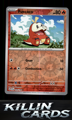 Reverse Holofoil Fuecoco 036/198 Pokemon Common SV01: Scarlet & Violet Base Set