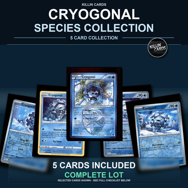 Pokemon TCG Cryogonal Species Collection 5 Different Cards